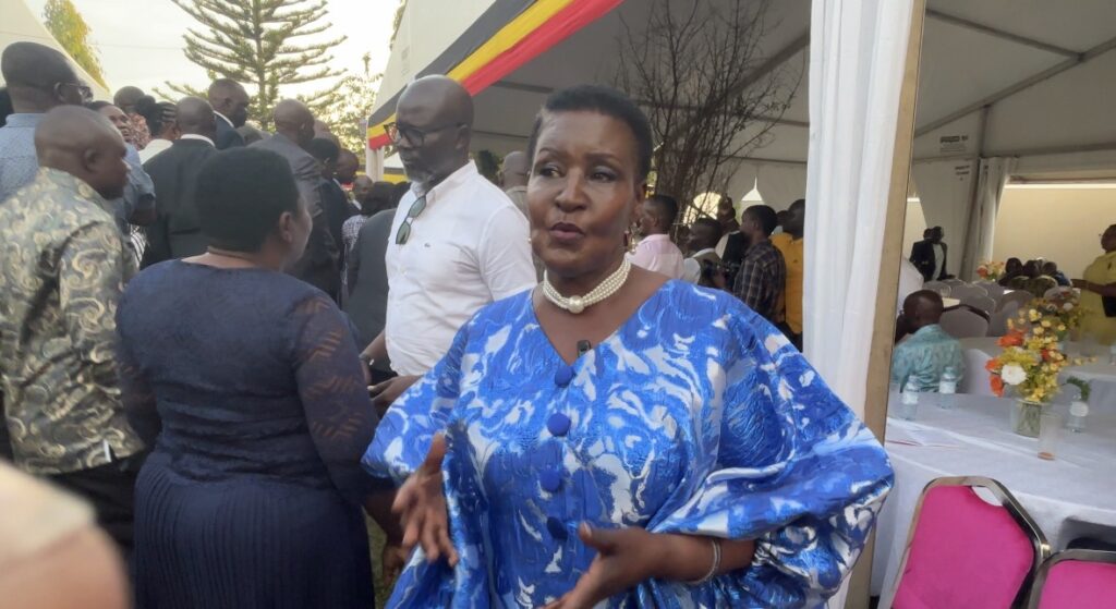 Mawokota North MP Amelia Kyambadde Showers Oboth Oboth With Praise at Thanksgiving in Mukono