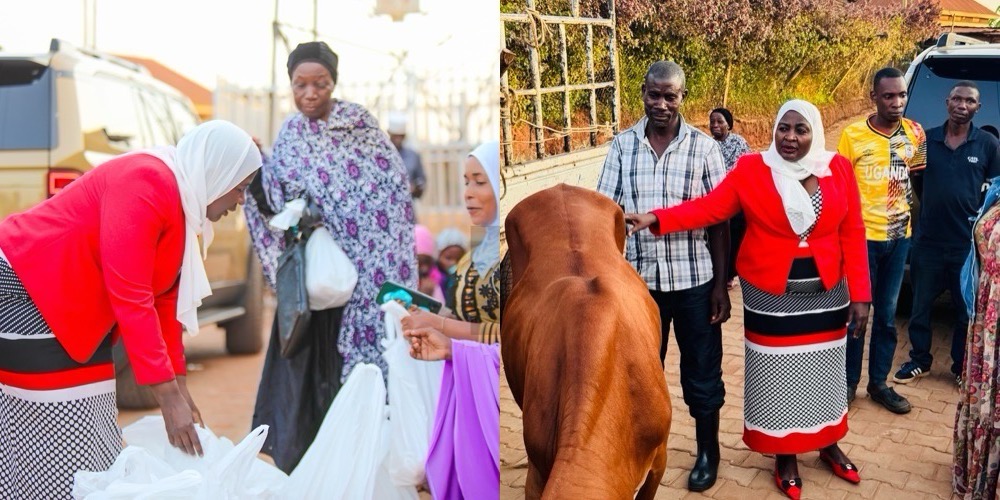 Hajjat Hadijah Namyalo Extends President Museveni’s Eid Support to Vulnerable Muslims in Kawaala