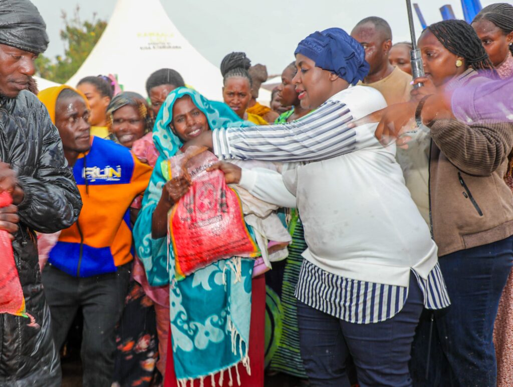 Hajjat Namyalo Keeps Her Word as Farmers in Maddu Receive Seeds for New Planting Season